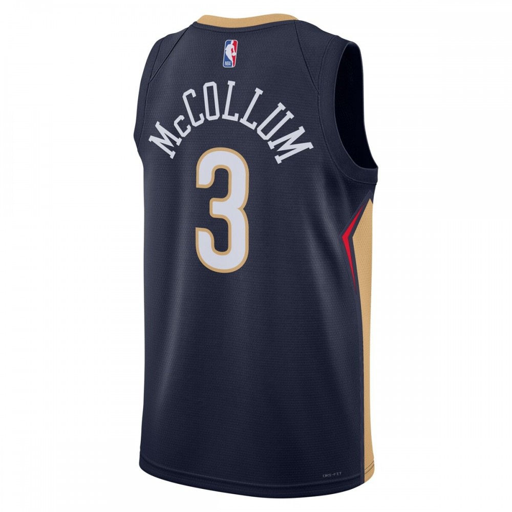 C.J. McCollum New Orleans Pelicans Unisex Swingman Jersey - Icon Edition - Navy-Pro Kit Vault | Brand New 26/27 Sports Jerseys